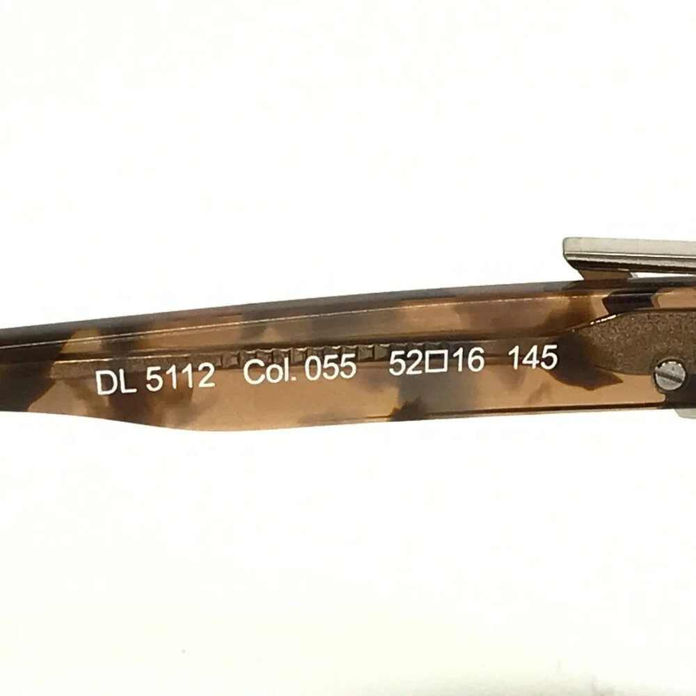 Diesel Eyeglasses Frames DL5112 Col.055 Brown Light Havana Tortoise 52-16-145